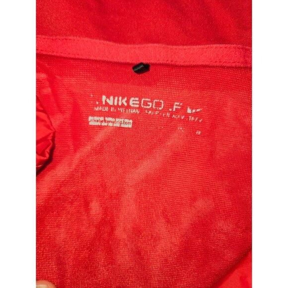 Nike Golf Men's Quarter-Zip Windbreaker Jacket XL Red Pullover Golf - Picture 4 of 8
